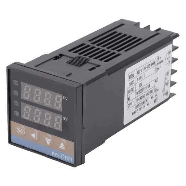 PID Termostat Temperaturregulator Sæt 0‑400℃ Digital Temperaturregulator med Termoelement Relæ AC100‑240V