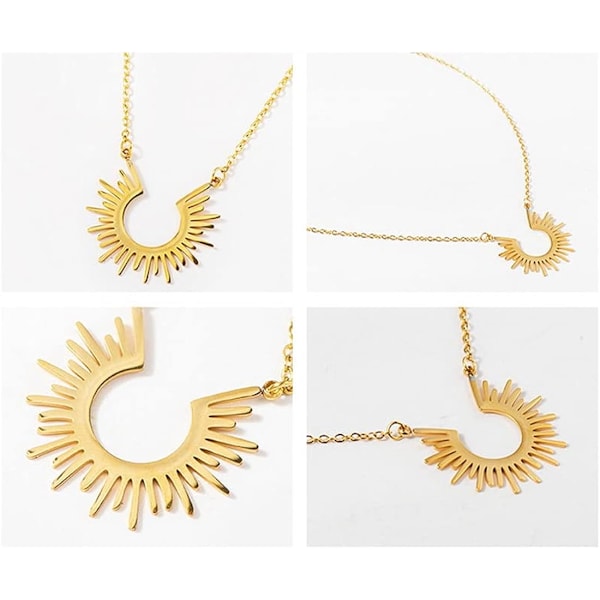 Solkvinnor halsband, halsband kvinnor, vattentätt halsband med hänge
