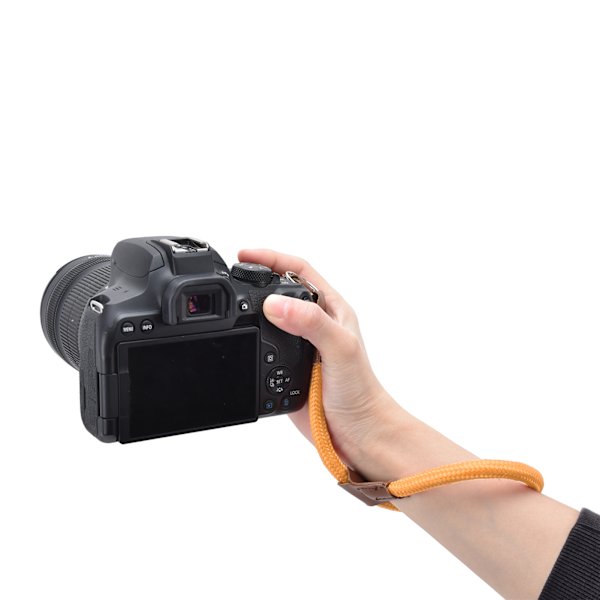 Justerbar kamerahandledssnöre för Nikon Digital SLR-kamera Snabbkoppling Handrep Gul