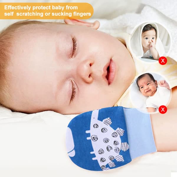 6 par nyfödda vantar Baby Småbarnshandskar Repfria vantar