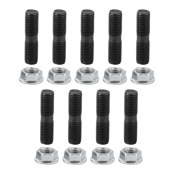 9 st M10x1,25 Turbo Stud Lock Muttrar Kit Bil Tillbehör Passar för Mitsubishi