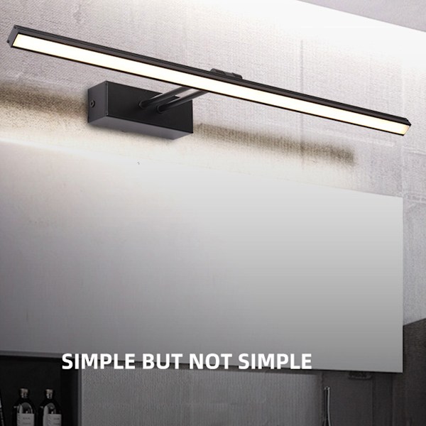 Minimalistisk Badrumsbelysning, Modern LED Badrumsbelysning med Integrerad LED och Frostad Diffusor, Enkel Installation och Energi