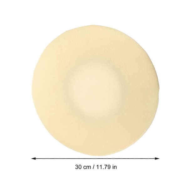 Barstolsskydd Rund tjock elastisk sitsöverdrag för stolskydd 2 st Beige tyg