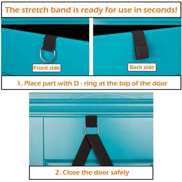 Leg Stretch Band - Enkel montering på døren - Dans og gymnastikk