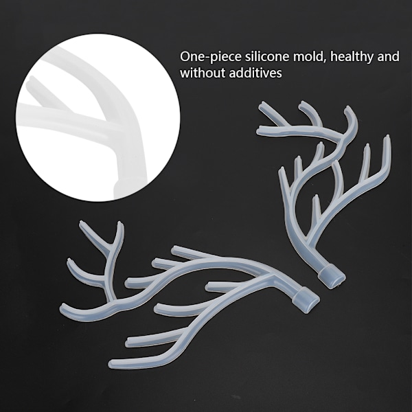 Deer Jewelry Stand Silicone Mold DIY Crystal Epoxy Antler HandMade Resin Display Holder