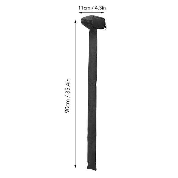 Minigolf bärväska, bärbar hopfällbar mjuk flexibel canvas golfputterväska, lätt driving range bärväska träningsfodral svart
