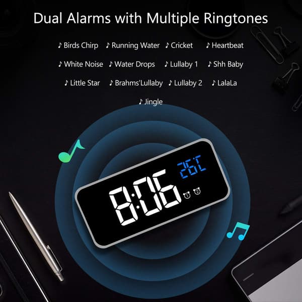 Digital väckarklocka, Digital väckarklocka Morgonväckarklocka LED