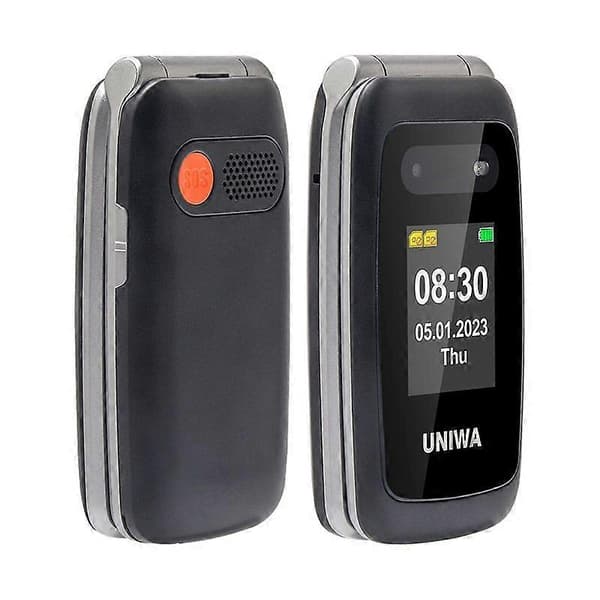 V202T 4G 2,4 tuuman simpukkapuhelin Black