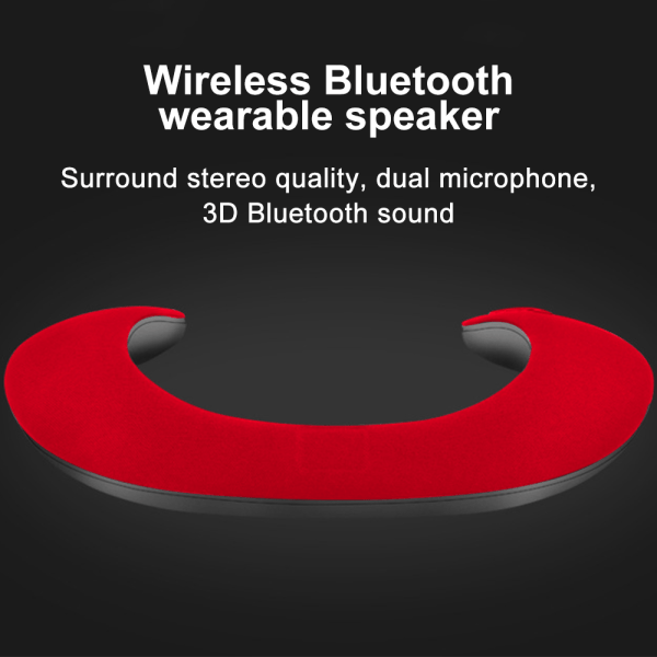 Bærbare Bluetooth-høyttalere med nakkebånd, som kan brukes trådløst