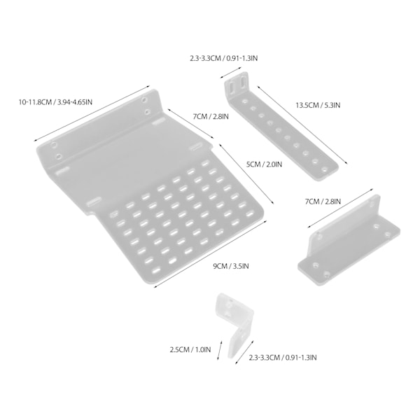 Transparent sköldpadda solplattform akryl justerbar upphängning multifunktionell vattenlevande solplattform för reptil S