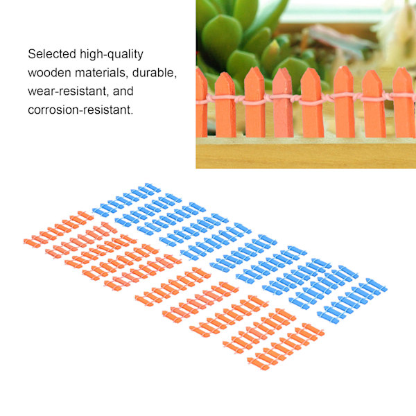 20 st DIY Miniatyrstaket Böjligt Succulent Växt Bonsai Trästaket Dekoration