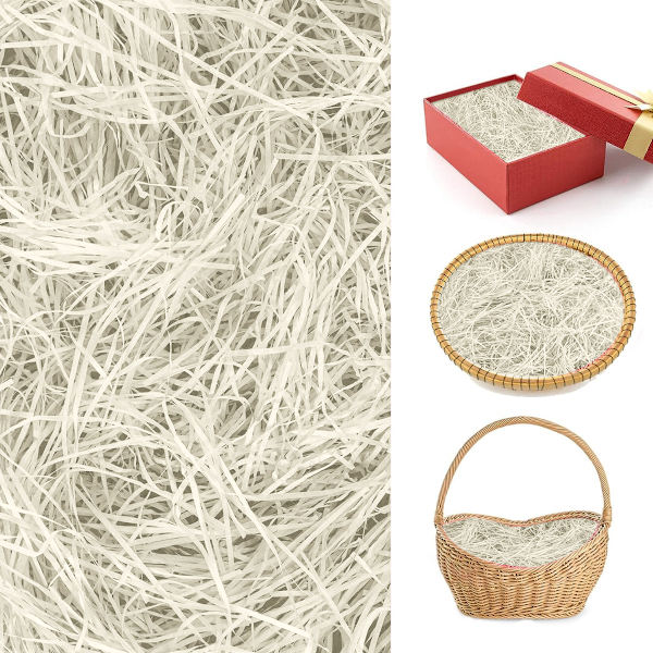 Strimlad pappersfyllnadsmaterial för paket till presentaskar, kartonger