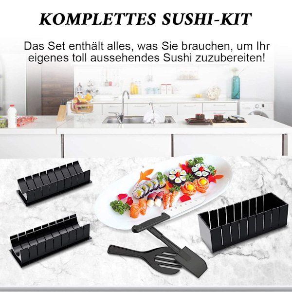 Sushi Artisan Kit, Kreativa Hemgjorda Sushi Risrulle Formar, Livsmedelsklassat Material Säkerställer Säkerhet Och Hållbarhet, För Sushi-entusiaster, Kök