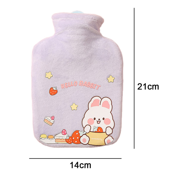 Square removable and washable hot water bag cute girl plush clot
