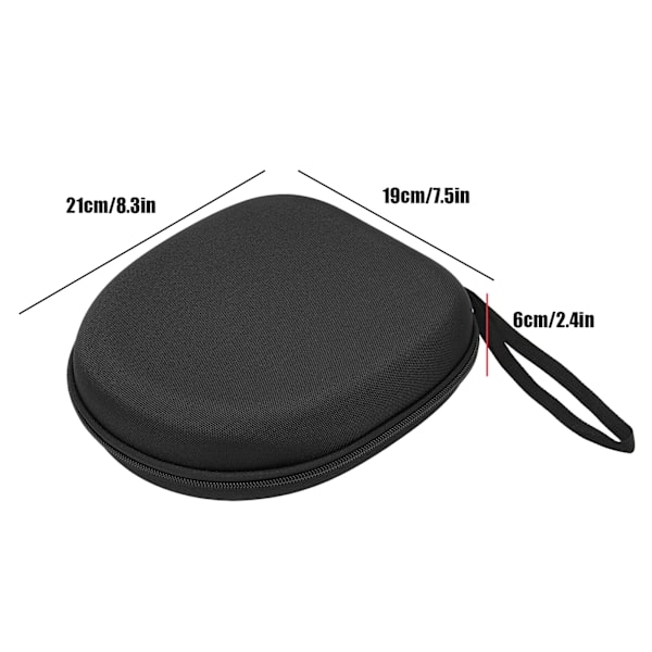Matkakäyttöön tarkoitettu kuulokkeiden kantolaukku, yhteensopiva Sennheiser HD218 HD228 HD238 HD219 HD229 HD239 HD220Black