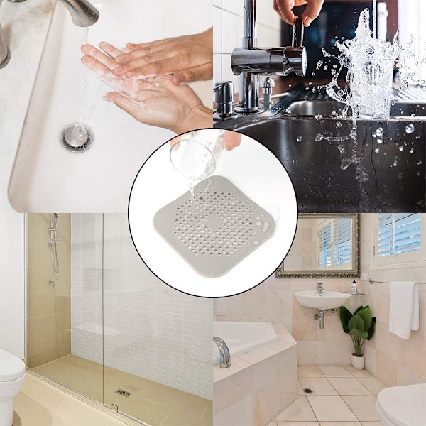 Afløbsfilter silikone, afløbsfilter bruser hår catcher badekar