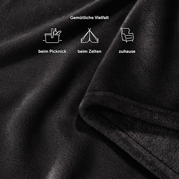 Fleece Filt, Enfärgad Dekorativ Mjuk Sammet för Användning Året Runt, 100% Flanell, Extra Stor King Size-Filt, Supermjuk Luddig Flanell, Elegant