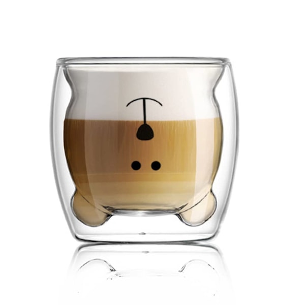 Sød kaffeglas isoleret espressokop, krus fødselsdagsgave