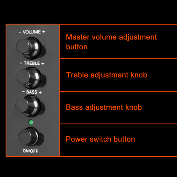 Mini USB 2.1 Kablet kombinasjonshøyttaler Bass Musikk Subwoofer for