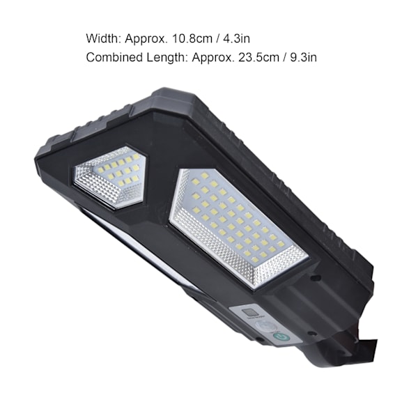87LED Solcellslampa Trädgårdslampa Rörelsesensor Gatulampa IP65 Vattentät Utomhusvägglampa med Fjärrkontroll för Gård