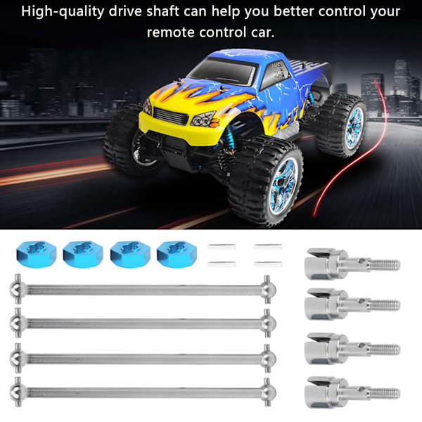 Universaali vetoakseli 5mm pyörännavan sovitin yhdistin sopii HSP 94111 94108 1/10 RC-autoonHopea