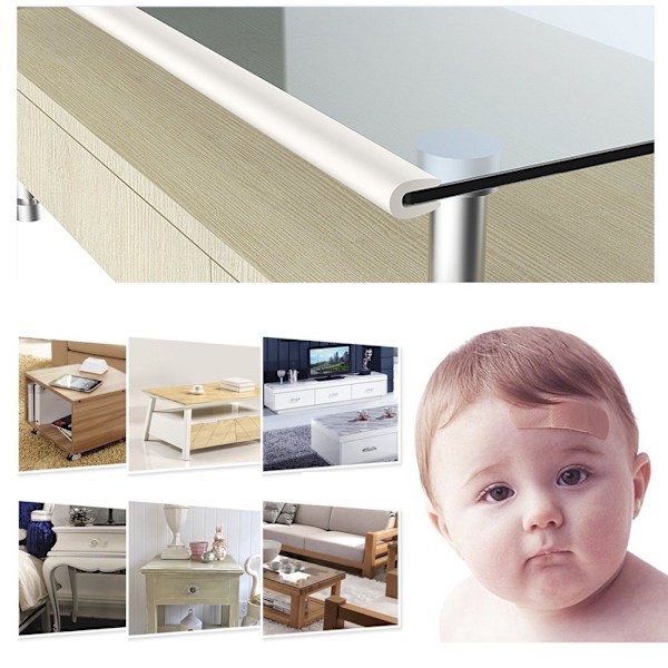 Viktig Säkerhetslösning för Barn, Möbelhörnskydd, Förtjockad Design Baby Säkerhet Hörnskydd För Vassa Kanter, Säker Och Giftfri Mjuk