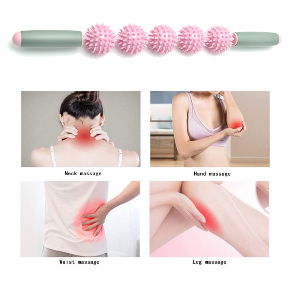 Yoga Stick Muscle Roller Massage Relax Yoga Fascia Stick med 5