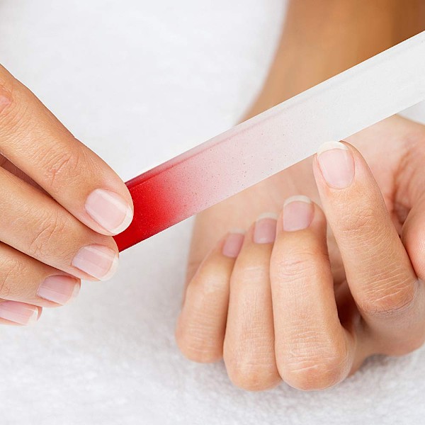Glas nagelfilar, gradient kristall nagelfilar med burkar