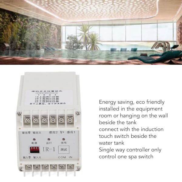 SPA Sensor Digital Display Controller Känslig Pool Sensorisk Induktionsbrytare Stil 1
