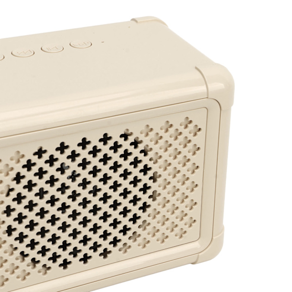 Mini Karaoke Maskin med 2 Trådløse Mikrofoner Bærbar Bluetooth Høytaler Karaoke Maskin Sett for Hjemmefest Bryllup Camping Beige