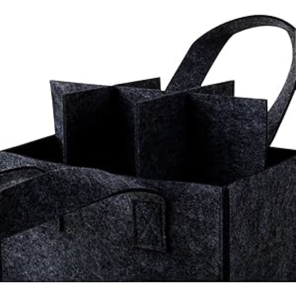 Flaskväska, för 6 flaskor, med avdelare, 24 cm x 16 cm x 26 cm