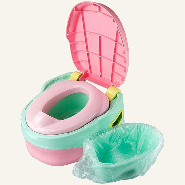 Engångs Mini Sopsäckar, Giftfritt PE-material Transparent Plast, Luktfri Avfallshantering för Toalettsitsar för Träning, Value Pack, 100-pack