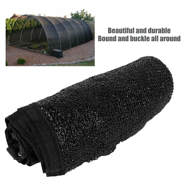 Skuggnät Solskydd Dammskydd Solskydd Växthus Balkong Solskydd Tillbehör 2 x 3 m Svart 3 Sömmar
