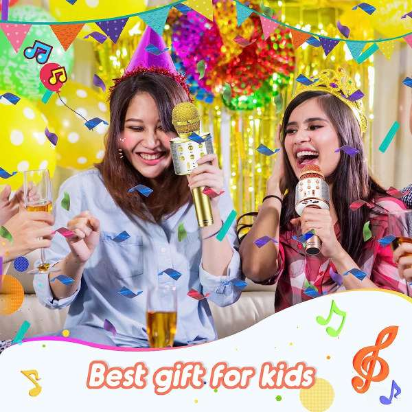 Roliga leksaker för 3-12 år gamla flickor, mikrofon för barn Karaoke