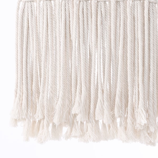Elegant Förvaring Boho Makramé, Väggorganisatör Med Bohemisk Tidskriftshållare För Vardagsrum Sovrum, Dekorativ Och Funktionell Bomullsrepsförvaring