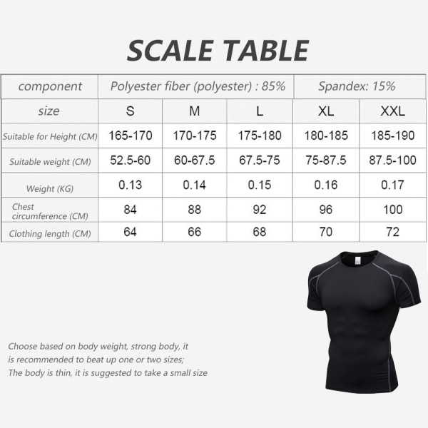 Cool Dry kortærmede kompressionsskjorter til mænd, 2-pack Sports