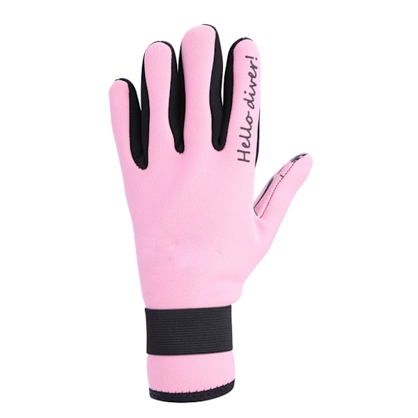 Keep Diving 2MM Varme Neoprenhansker Svømming Scuba Snorkling Hansker Utstyr (Rosa S)