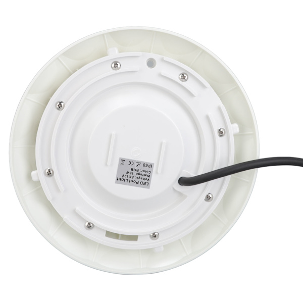 15W LED RGB Pool Light IP68 Vandtæt Undervands Pool Væglampe med Fjernbetjening til Swimmingpool AC12V