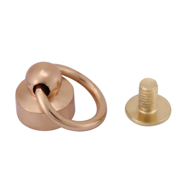 20 st nitar fästelement DIY läderhantverk plånbok telefonfodral kedjeväska skruvar 8 mm set guld