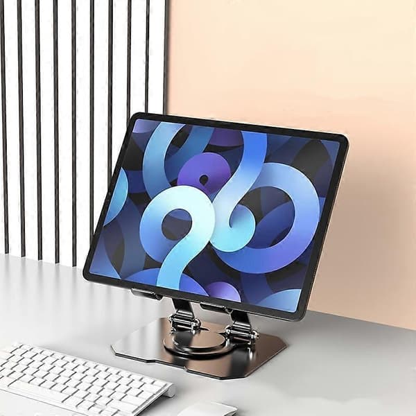 Metallinen jäähdyttävä tablettiteline JS-258 musta Black