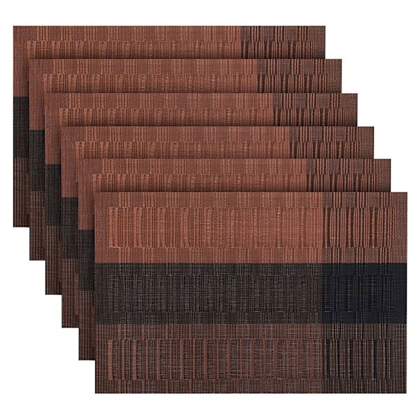 Vinyl Bordsunderlägg för Matbord, Miljövänlig PVC Halkfri Värmebeständig Elegant Design Set om 4, Tvättbar Inomhus Utomhus Användning för Vardagsbruk