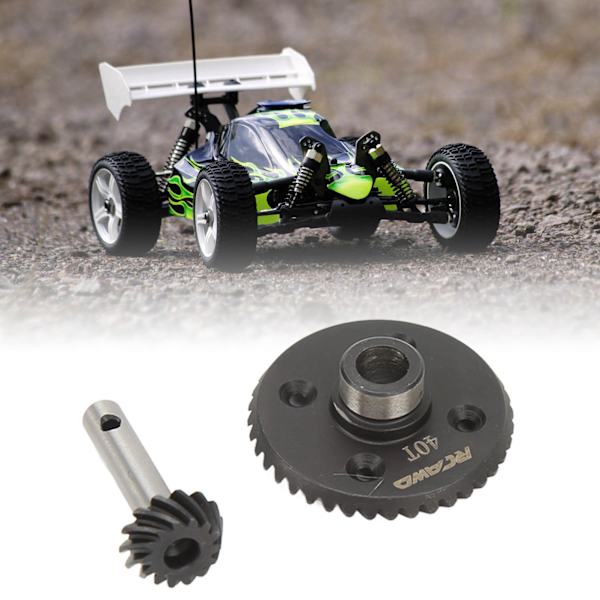 RC-viistehammaspyöräsarja 40T 14T teräsvaihteet Vaihto LOSI 4WD 1/10 RC-malliajoneuvo Musta
