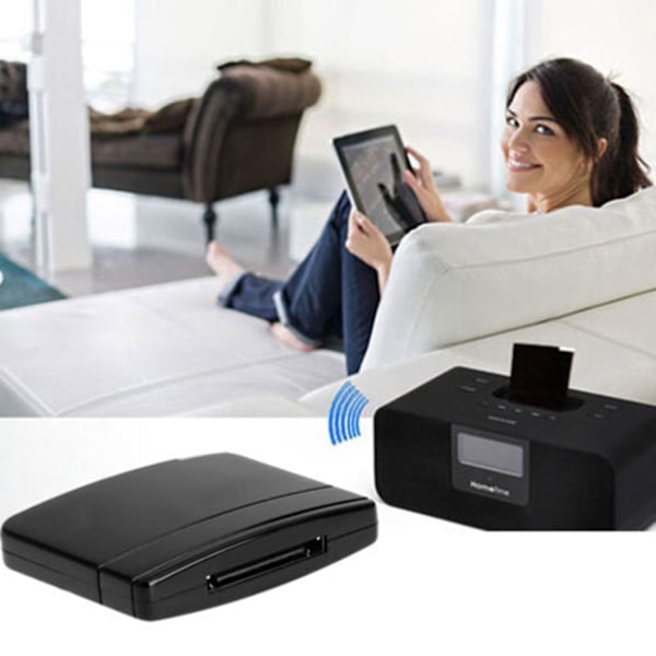 Bluetooth-sovitinvastaanotin 30-nastainen 4 Mbps Plug and Play Bluetooth-äänenvastaanotin iPodille ja iPhonelle