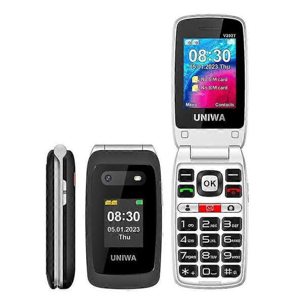 V202T 4G 2,4-tommers klapptelefon Black