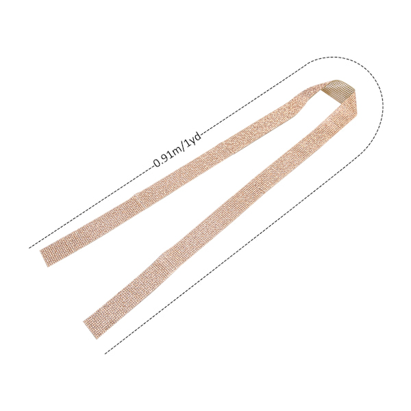 Kristallitimanttihihna Trim Hot Melt -liima DIY-koristevaatteet Tarvikkeet 0,5 jaardia 12 riviä Samppanja