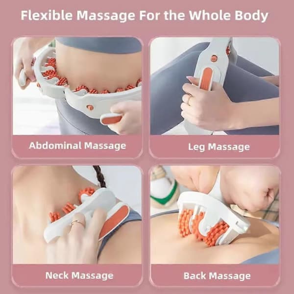 Anti-cellulitroller manuell muskelmassör lymfdränage massageverktyg för ben och vader Blue