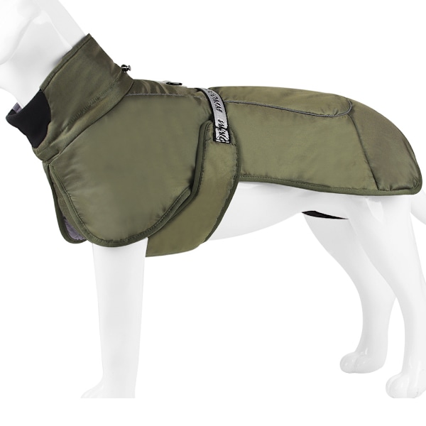 Waterproof dog coat Warm dog vest Reflective strips and D-ring