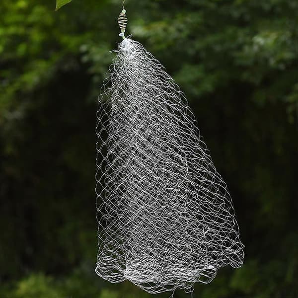 Fiskenät utomhus nylon järn hållbart fiskeverktyg 6-pack