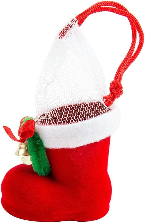 Festlige Mini Julestrømper til Jul, Perfekte til Vinterindretning og Gave Julestrømpe Hjemme (10 STK)