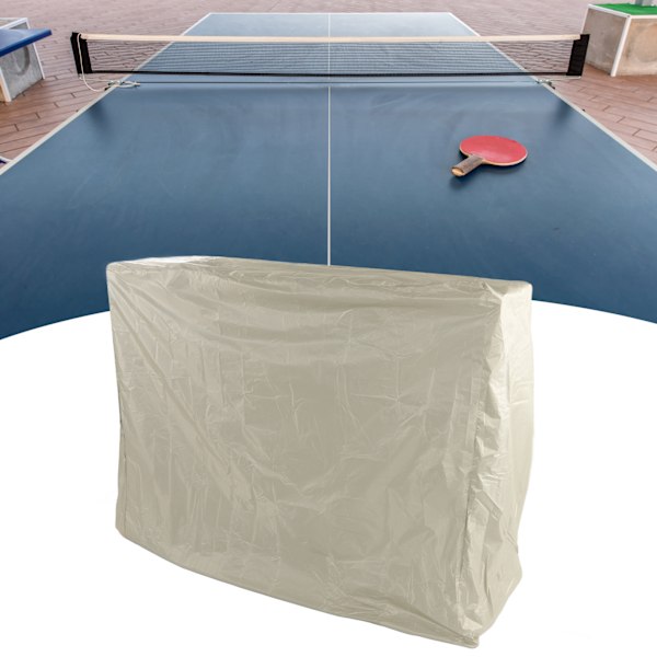 Ping Pong Bordtennis Dekk 190 Sølv Belegg Vanntett Bordtennis Dekk for Utendørs Gårdsplass Snøring Stil 155x75x150cm / 61.0x29.5x59.1in